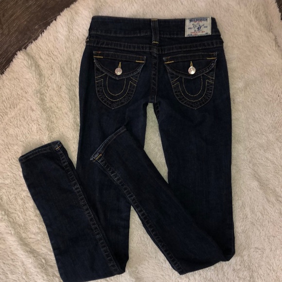 true religion flap pocket skinny jeans